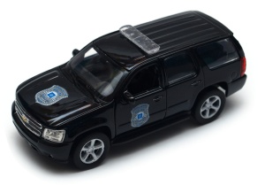 Chevrolet Tahoe 2008 POLICE 1:34-39 model WELLY czarny