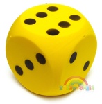 Ogromna kostka do gry piankowa