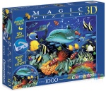 Clementoni puzzle 1000 elementów 3D Vision - Delfin