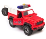 OFF-ROAD Jeep z dźwiękiem i światłami - otwierane drzwi straż pożarna