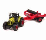 Traktor z czerwoną talerzówką