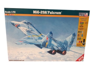 model do sklejania samolot MiG-29A Fulcrum + zestaw startowy