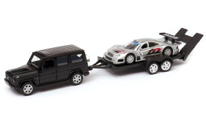 Mercedes-Benz G Class i CLK GTR laweta 1:34-39 model WELLY