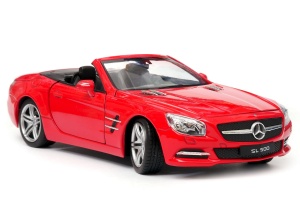 Mercedes-Benz SL500 R231 2012 open top model Welly w skali 1:24