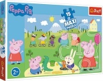 Trefl puzzle 15  MAXI - Świnka Peppa