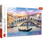 Trefl puzzle 500 elementów Most Rialto 37398 Wenecja Canal Grande