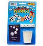 kości do gry z kubkiem - Adamigo