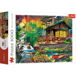 33074 Leśniczówka - Chatka w lesie - Trfel puzzle 3000