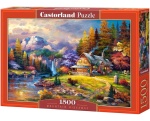 Puzzle 1500 Schronisko - Chata w górach