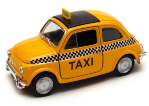 Fiat 500 Nuova TAXI 1:34-39 model WELLY