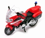 Motocykl z napędem straż pożarna  - światło dźwięk 1:20