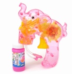 Pistolet na bańki mydlane słonik - wirujące światełko 