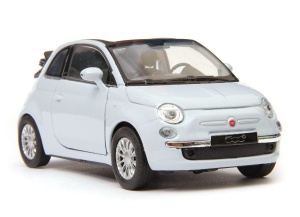 Fiat 500C 2010 open top 1:34-39 model WELLY