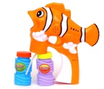 Pistolet na bańki mydlane na baterie - śliczna rybka Błazenek