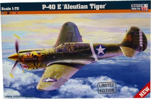 model do sklejania samolot Curtiss P-40E Aleutian Tiger 1:72