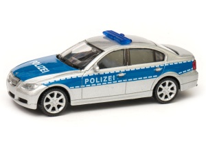 BMW 330i policja - model Welly skala 1:43
