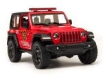 Jeep Wrangler 2018 straż 1:36 model KINSMART on display