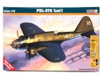 model do sklejania samolot PZL-37A Łoś I 1:72 + zestaw z farbami