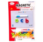 literki  magnetyczne małe 26szt na karcie z tablicą suchościeralną 