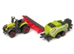 Mała Farma - traktor z przyczepą - wał uprawny + prasozwijarka