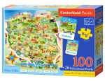 Puzzle edukacyjne Mapa Polski + Quiz