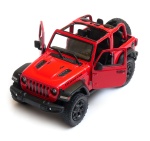 Jeep Wrangler  1:36 model KINSMART on display 