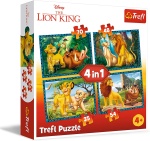 Puzzle 4w1 Król Lew