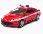Peugeot 407 coupe straż pożarna 1:34 - 39 model WELLY
