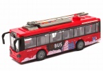 duży autobus trolejbus 29cm z dźwiękami i światłem