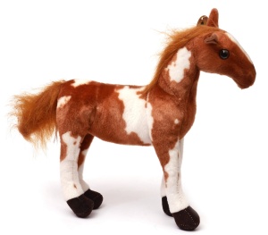 koń mustang - maskotka 35cm srokaty