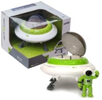 UFO z dźwiękami i światłem + kosmonauta statek kosmiczny