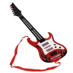 GITARA ELEKTRYCZNA na baterie z podświetlanym gryfem 53cm