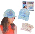 Czapka do ozdabiania kryształkami niebieska