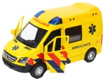 Karetka pogotowia z dźwiękiem i światłami metalowa żółta