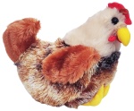 maskotka gdacząca kura Kokoszka jasna 20cm