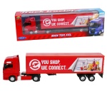 ciężarówka MAN TGX XXL 1:64 model WELLY  kontener czerwony