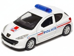 Peugeot 207 POLICE - model Welly skala 1:34 -39