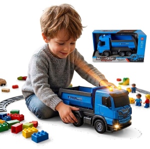 Duża wywrotka z dżwiękami i światłami nie tylko do piaskownicy