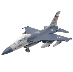 samolot metalowy światło i dźwięk 21cm F-16