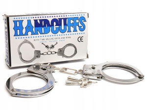metalowe kajdanki - mały policjant