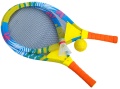 Wielki kolorowy badminton dla dzieci z piłką i lotką