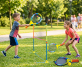 Wielki kolorowy badminton dla dzieci z piłką i lotką
