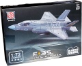 model do składania z klocków myśliwiec F-35 skala 1:72 - klocki malowane