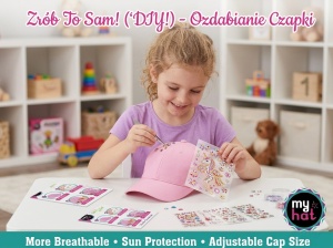 Czapka do ozdabiania kryształkami różowa