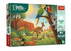 TREFL puzzle 100 Safari Treflików Australia Kangur papuga koala