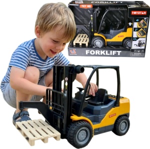 wielki wózek widłowy z dźwiękami + paleta