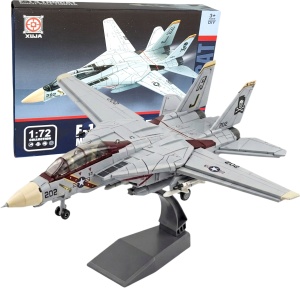 model do składania z klocków myśliwiec F-14 Tomcat skala 1:72 - klocki malowane