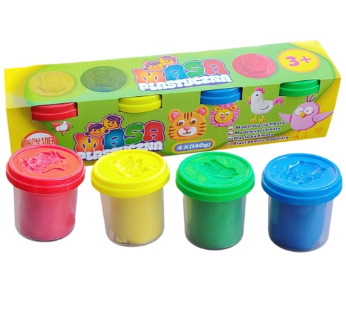 CIASTOLINA zestaw 4 kolory tuby 140g - uzupełniacz