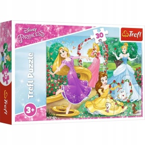 Puzzle 30 Księżniczki Disney a Kopciuszek Bella