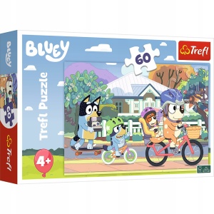 TREFL puzzle 60 Bluey na rowerze - przejażdżka rowerowa